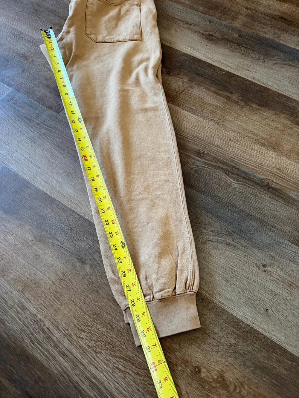 Men's Tan Drawstring Jogger Sweatpants